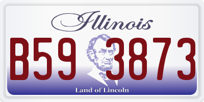 IL license plate B593873