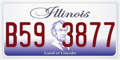 IL license plate B593877
