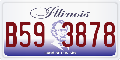 IL license plate B593878