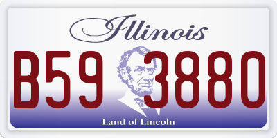 IL license plate B593880