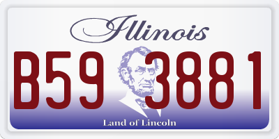 IL license plate B593881