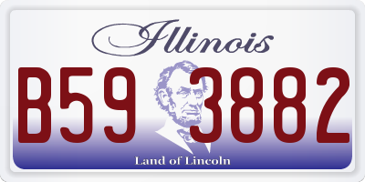 IL license plate B593882
