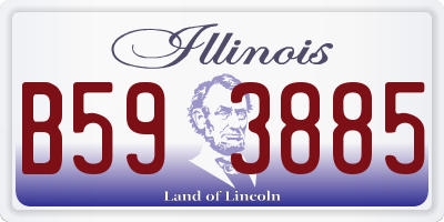 IL license plate B593885
