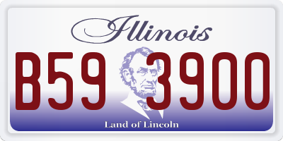 IL license plate B593900