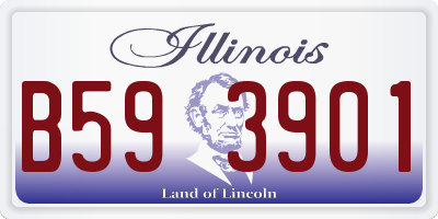 IL license plate B593901