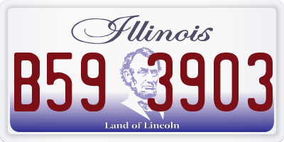IL license plate B593903