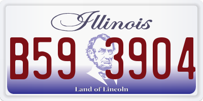 IL license plate B593904
