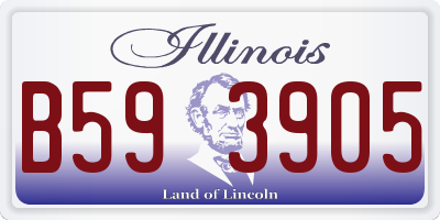 IL license plate B593905