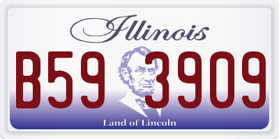 IL license plate B593909