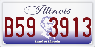 IL license plate B593913