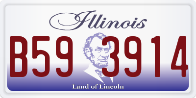 IL license plate B593914