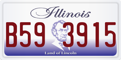 IL license plate B593915