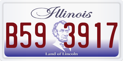 IL license plate B593917