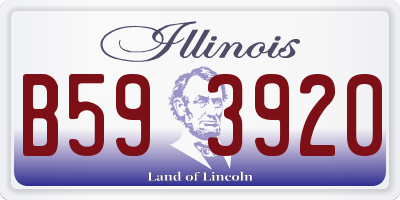 IL license plate B593920