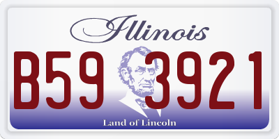 IL license plate B593921
