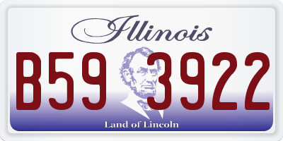 IL license plate B593922