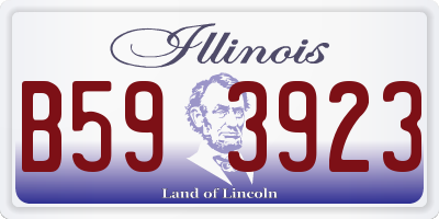 IL license plate B593923