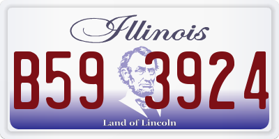 IL license plate B593924