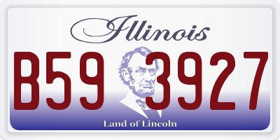 IL license plate B593927