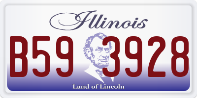 IL license plate B593928