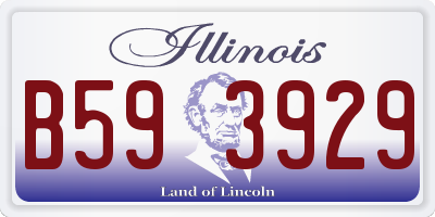 IL license plate B593929