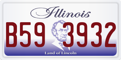 IL license plate B593932