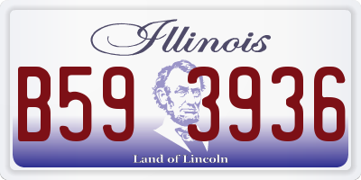 IL license plate B593936