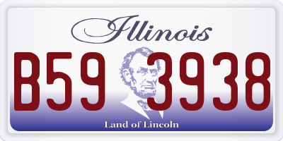 IL license plate B593938