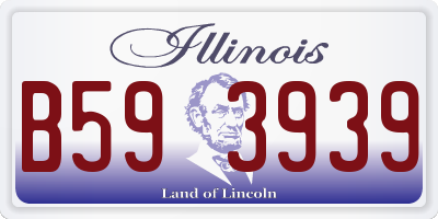 IL license plate B593939