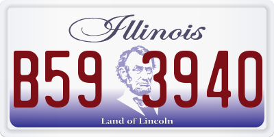 IL license plate B593940