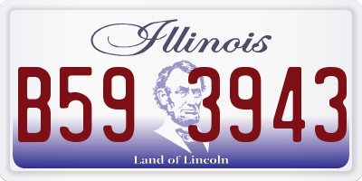 IL license plate B593943
