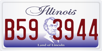 IL license plate B593944