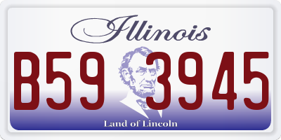 IL license plate B593945