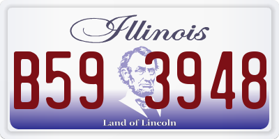 IL license plate B593948