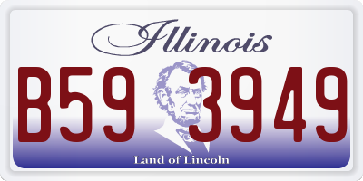 IL license plate B593949