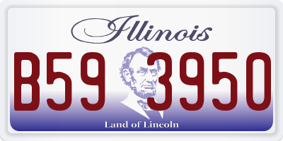IL license plate B593950