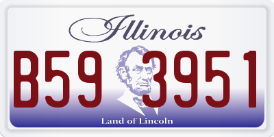 IL license plate B593951