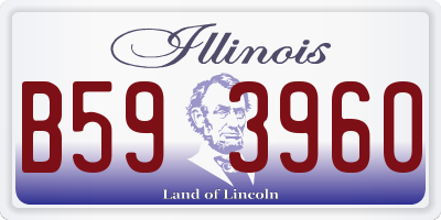 IL license plate B593960
