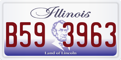 IL license plate B593963