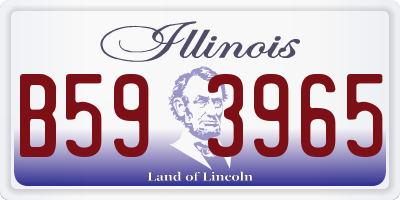 IL license plate B593965
