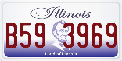 IL license plate B593969