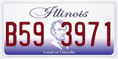 IL license plate B593971