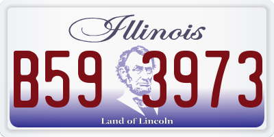 IL license plate B593973