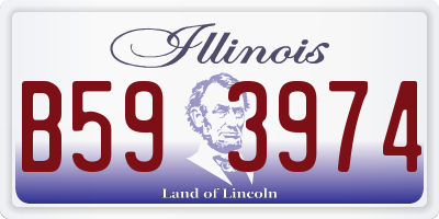 IL license plate B593974