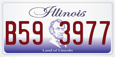 IL license plate B593977