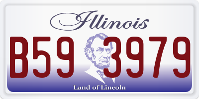 IL license plate B593979