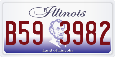 IL license plate B593982