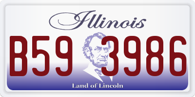 IL license plate B593986
