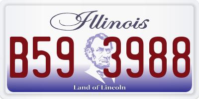 IL license plate B593988