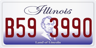 IL license plate B593990